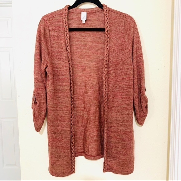 JONES NEW YORK braided long cardigan sweater size S preppy comfy - Picture 1 of 7